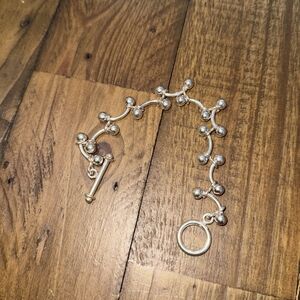 Silpada RETIRED "DNA" Silver Beaded Bracelet B0523